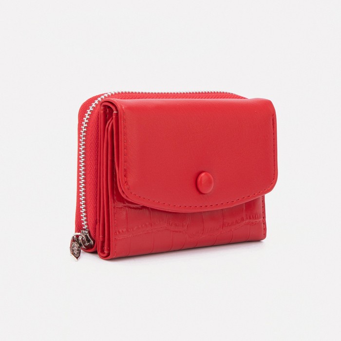 Кошелёк на кнопке, цвет красный
Кошелёк на кнопке, цвет красный