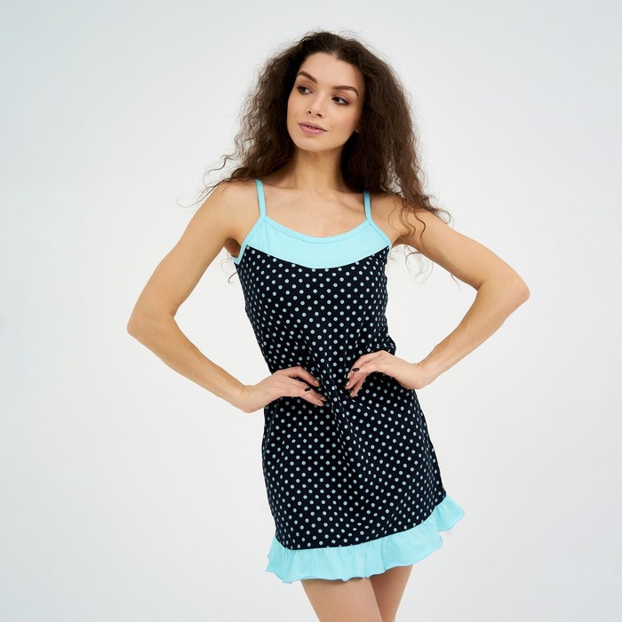 Ночная сорочка женская, цвет синий/голубой, размер 42
Ночная сорочка женская, цвет синий/голубой, размер 42