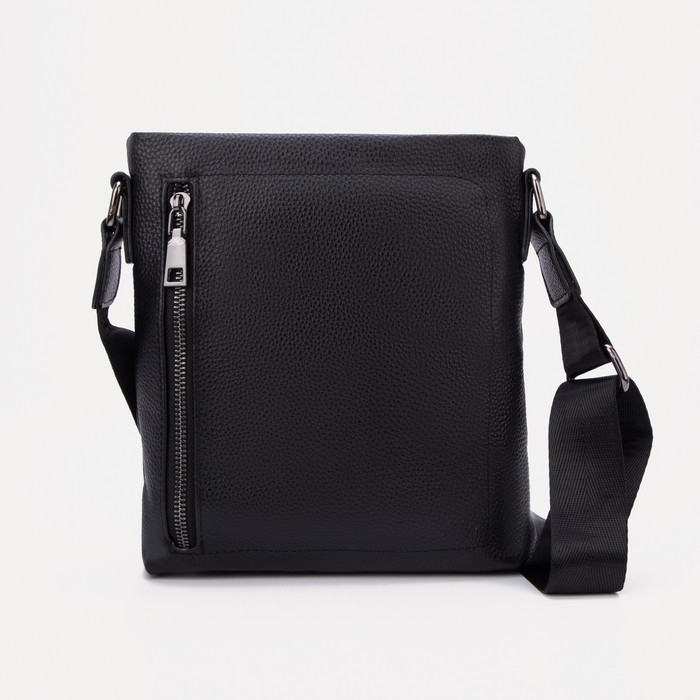 Сумка на молнии, 2 наружных кармана, цвет чёрный
Сумка на молнии, 2 наружных кармана, цвет чёрный