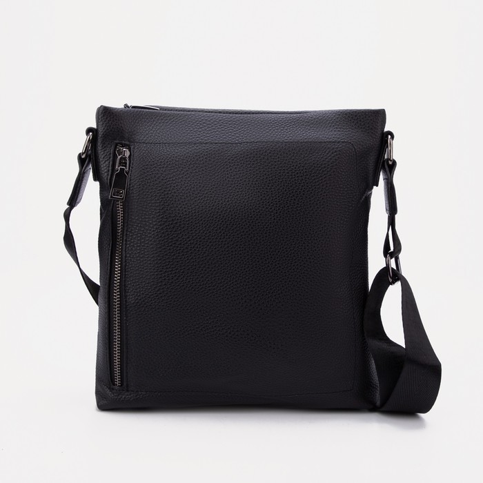 Сумка на молнии, 2 наружных кармана, цвет чёрный
Сумка на молнии, 2 наружных кармана, цвет чёрный