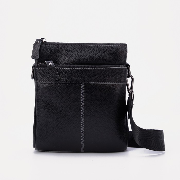 Сумка, 2 отдела на молнии, 2 наружных кармана, цвет чёрный
Сумка, 2 отдела на молнии, 2 наружных кармана, цвет чёрный