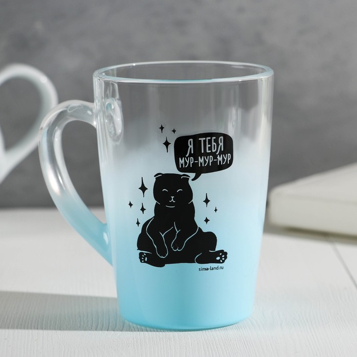 Кружка с градиентом и рисунком "Котик", 300 мл
Кружка с градиентом и рисунком "Котик", 300 мл