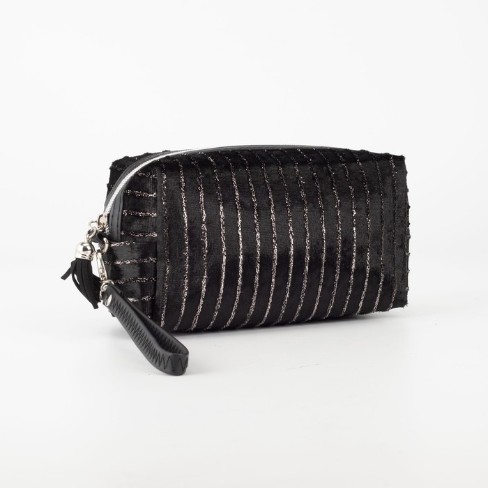 Косметичка на молнии, цвет чёрный
Косметичка на молнии, цвет чёрный