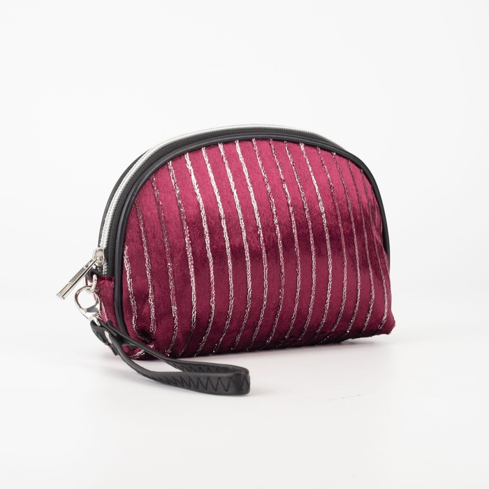 Косметичка на молнии, цвет бордовый
Косметичка на молнии, цвет бордовый
