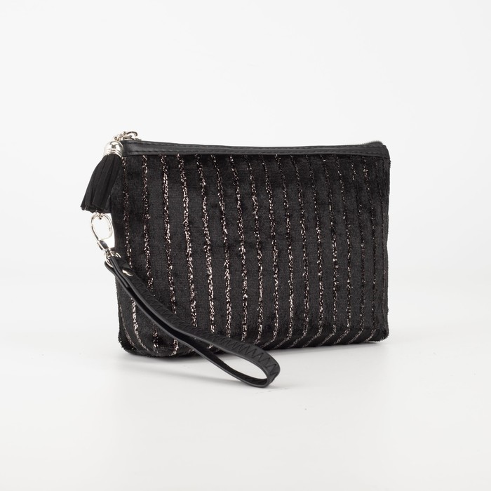 Косметичка-сумка, отдел на молнии, цвет чёрный
Косметичка-сумка, отдел на молнии, цвет чёрный