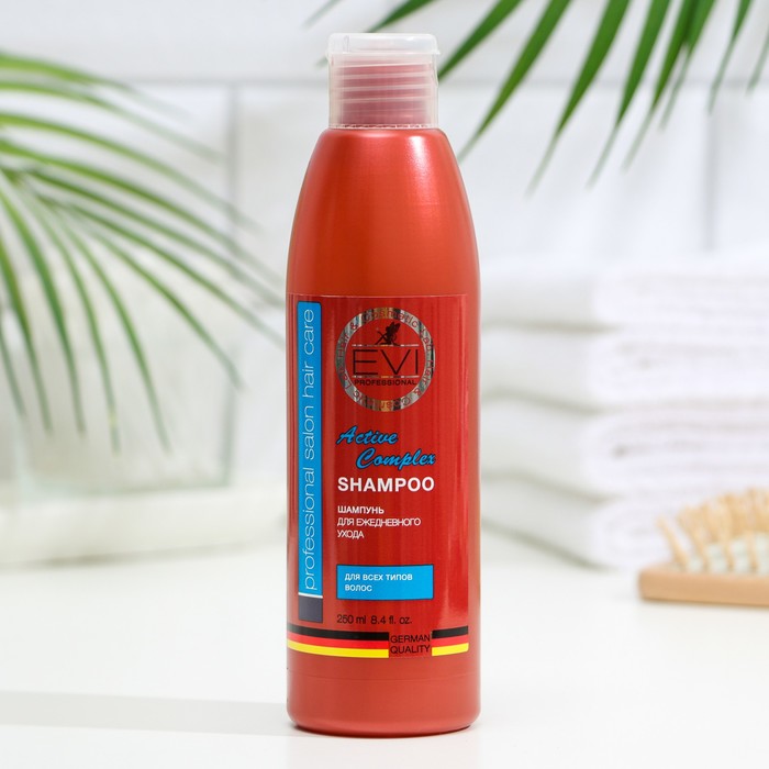Шампунь «Активный комплекс» для всех типов волос EVI professional, 250 мл
Шампунь «Активный комплекс» для всех типов волос EVI professional, 250 мл