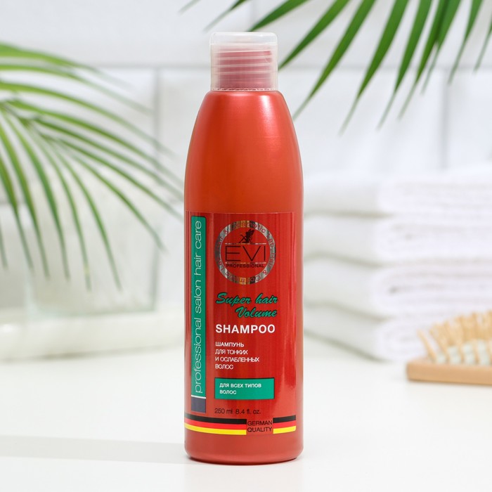 Шампунь «Объем и сила» для тонких и ослабленных волос EVI professional, 250 мл
Шампунь «Объем и сила» для тонких и ослабленных волос EVI professional, 250 мл