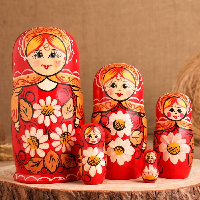 Матрёшка "Ромашки" 5-ти кукольная ,17 см, ручная работа
Матрёшка "Ромашки" 5-ти кукольная ,17 см, ручная работа