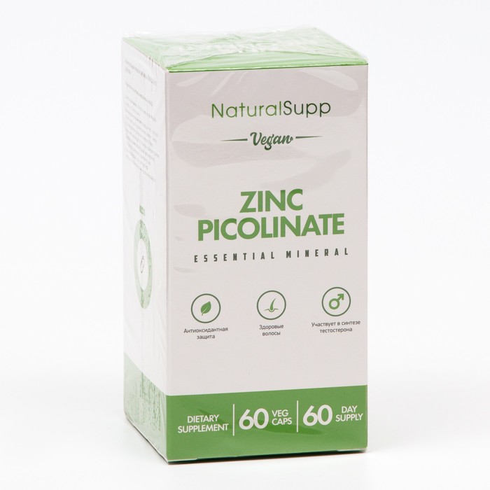Пиколинат цинка Веган, 60 капсул
Пиколинат цинка Веган, 60 капсул