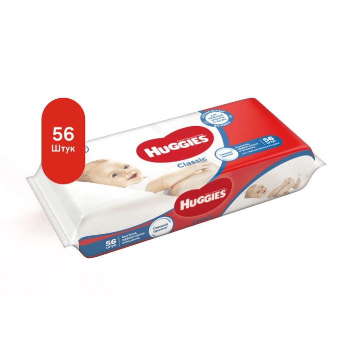 Cалфетки влажные Huggies Huggies Classic 56 шт.
Cалфетки влажные Huggies Huggies Classic 56 шт.