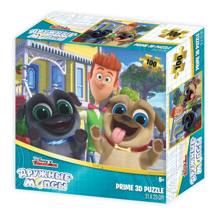 3D Пазл «Дружные мопсы», 100 элементов
3D Пазл «Дружные мопсы», 100 элементов