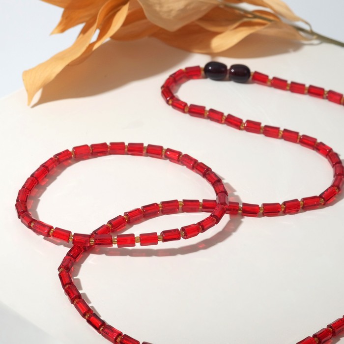 Набор 2 предмета: бусы, браслет "Янтарь" цилиндр через бисер, цвет красный
Набор 2 предмета: бусы, браслет "Янтарь" цилиндр через бисер, цвет красный