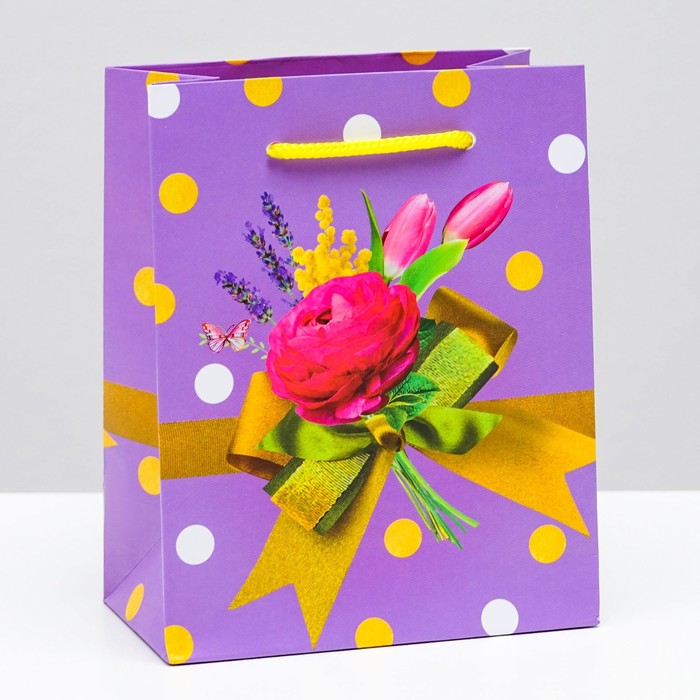 Пакет подарочный "Весенний" 11,5 х 14,5 х 6,5 см
Пакет подарочный "Весенний" 11,5 х 14,5 х 6,5 см