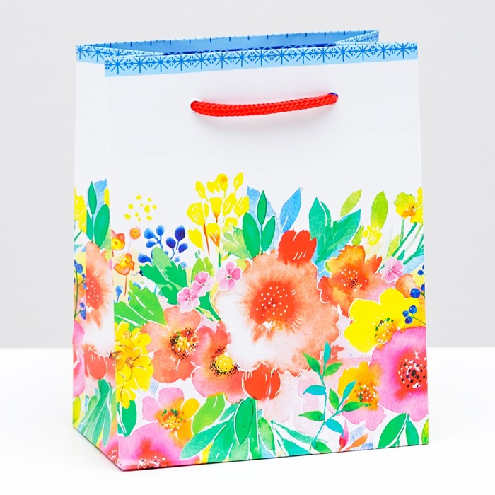 Пакет подарочный "Поле ярких красок" 11,5 х 14,5 х 6,5 см
Пакет подарочный "Поле ярких красок" 11,5 х 14,5 х 6,5 см