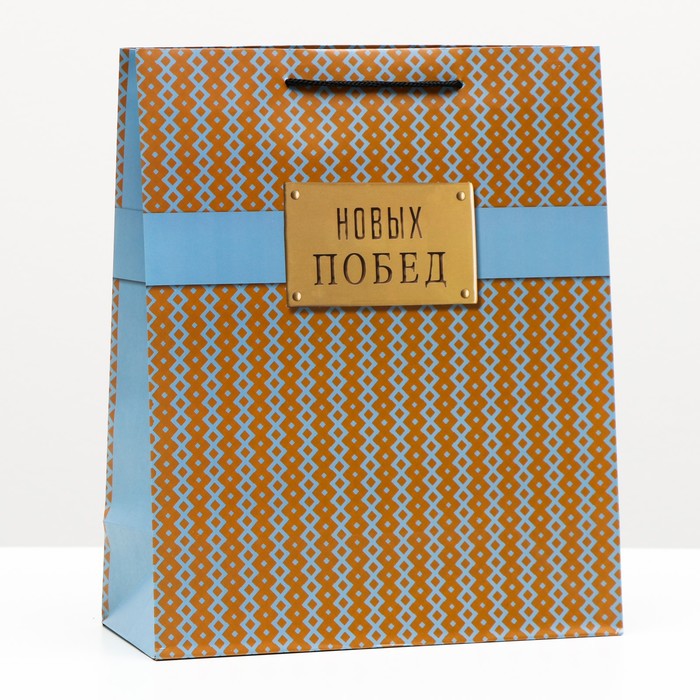 Пакет подарочный "Новых побед" 26 х 32 х 12 см
Пакет подарочный "Новых побед" 26 х 32 х 12 см