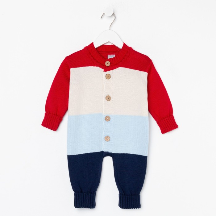 Комбинезон на пуговицах, цвет красный/беж/голубой, рост 62 см
Комбинезон на пуговицах, цвет красный/беж/голубой, рост 62 см