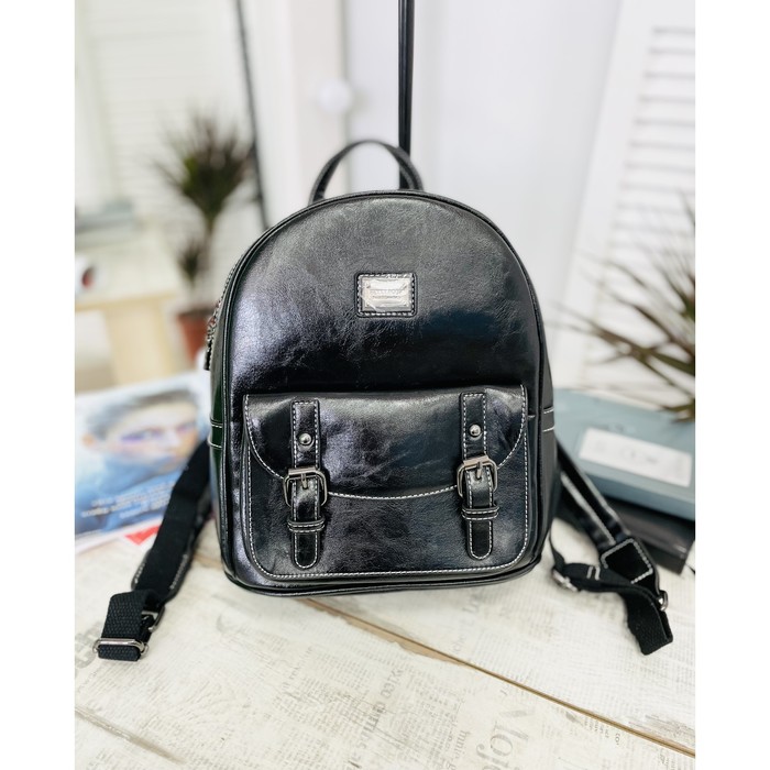 Рюкзак, отдел на молнии, цвет черный 26х30х13см
Рюкзак, отдел на молнии, цвет черный 26х30х13см