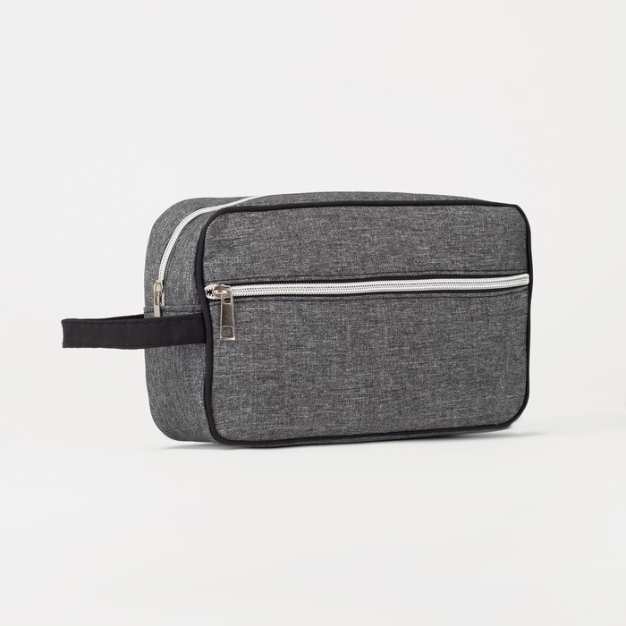 Косметичка на молнии, наружный карман, цвет серый
Косметичка на молнии, наружный карман, цвет серый