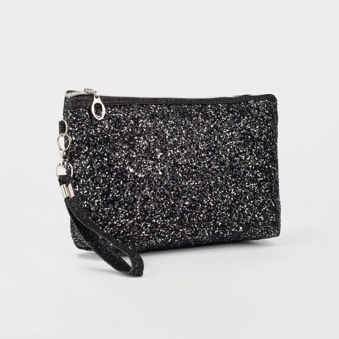 Косметичка на молнии, цвет чёрно/серый
Косметичка на молнии, цвет чёрно/серый