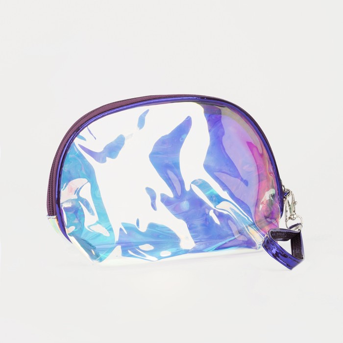 фото Косметичка, отдел на молнии, цвет синий