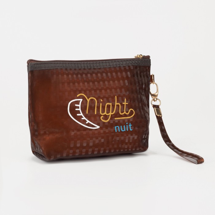 Косметичка на молнии, цвет коричневый
Косметичка на молнии, цвет коричневый