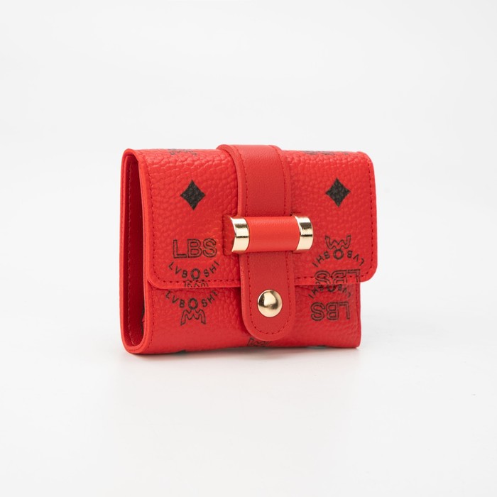 Кошелёк на кнопке, цвет красный
Кошелёк на кнопке, цвет красный