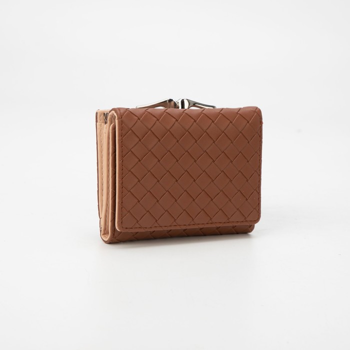 Кошелёк на кнопке, цвет коричневый
Кошелёк на кнопке, цвет коричневый