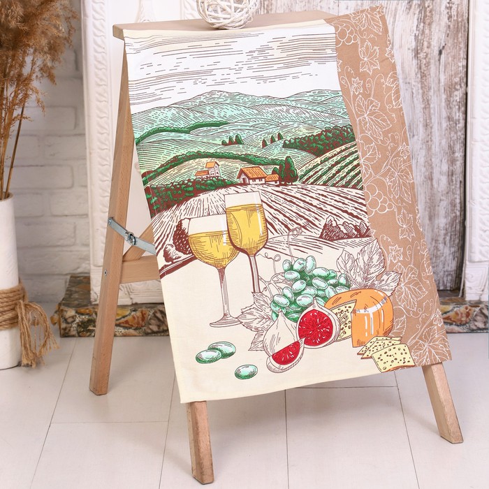 Полотенце кухонное "Сомелье"45х60 см, 160 гр/м, вафля, 100% хлопок, рис 3 (в пакете)
Полотенце кухонное "Сомелье"45х60 см, 160 гр/м, вафля, 100% хлопок, рис 3 (в пакете)