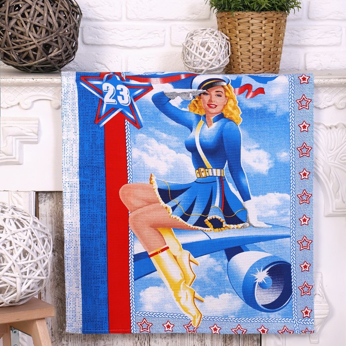 Полотенце кухонное "Летчица" 50х60 см, 160 гр/м, вафля, хлопок 100%
Полотенце кухонное "Летчица" 50х60 см, 160 гр/м, вафля, хлопок 100%