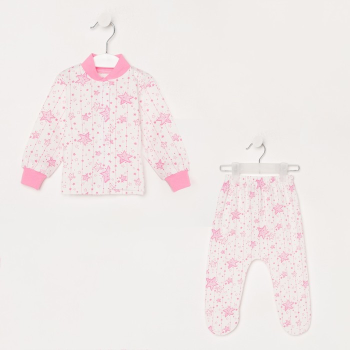 Комплект детский (кофточка, ползунки), цвет белый/розовый, рост 68 см
Комплект детский (кофточка, ползунки), цвет белый/розовый, рост 68 см
