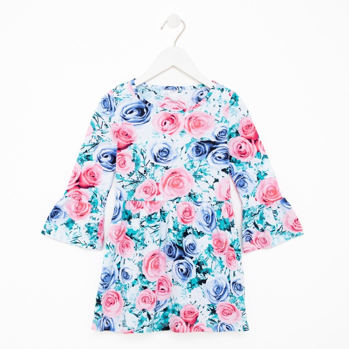 Платье для девочки, цвет голубой/розы, рост 104
Платье для девочки, цвет голубой/розы, рост 104