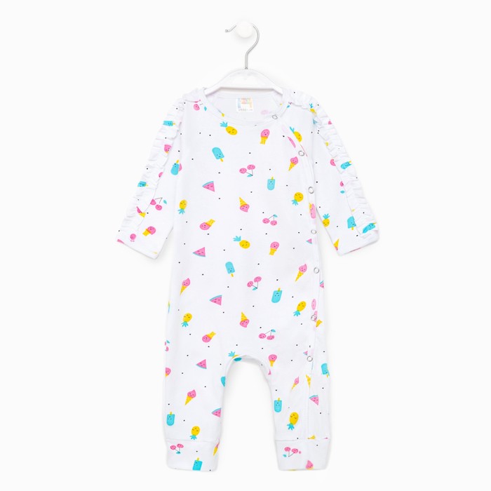 Комбинезон для девочки, цвет белый, рост 74
Комбинезон для девочки, цвет белый, рост 74