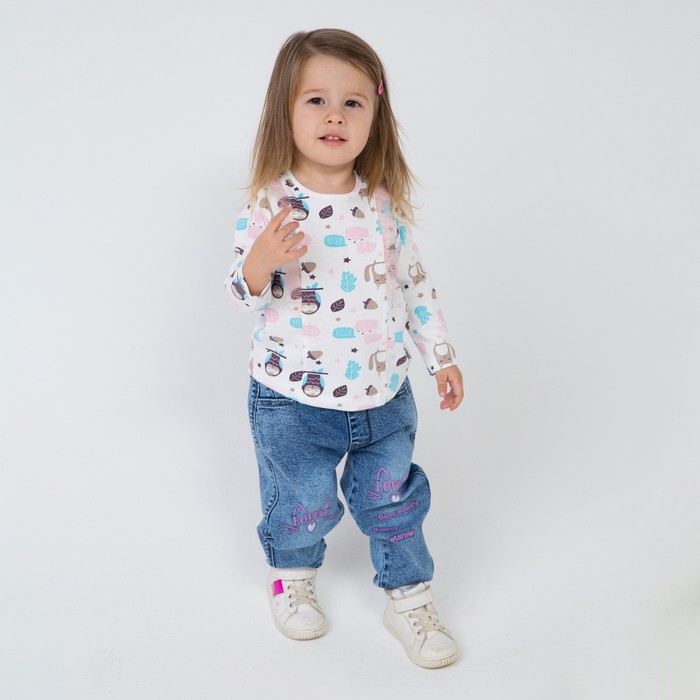 Джемпер для девочки, цвет белый/совы, рост 86
Джемпер для девочки, цвет белый/совы, рост 86