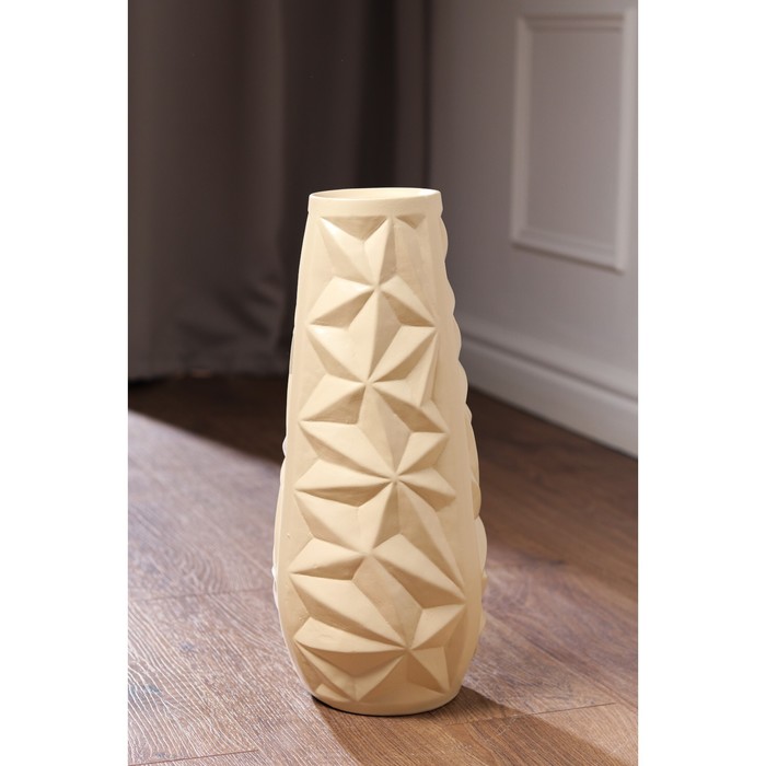Ваза напольная "Звезда", бежевая, матовая, керамика, 42 см
Ваза напольная "Звезда", бежевая, матовая, керамика, 42 см