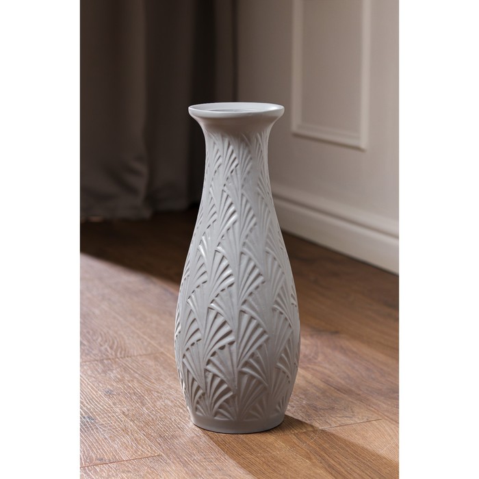 Ваза керамическая "Веер", напольная, серая, матовая, , 43 см
Ваза керамическая "Веер", напольная, серая, матовая, , 43 см