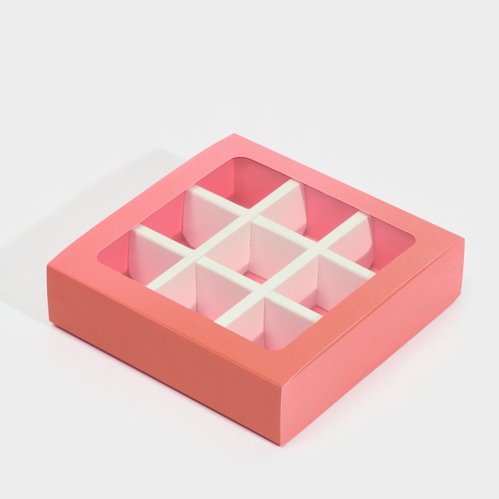 Коробка под 9 конфет с ячейками «Персиковая» 14,5 х 14,5 х 3,5 см
Коробка под 9 конфет с ячейками «Персиковая» 14,5 х 14,5 х 3,5 см