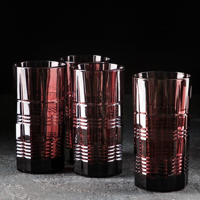 Набор стаканов высоких Dallas, 380 мл, 4 шт, цвет лилак
Набор стаканов высоких Dallas, 380 мл, 4 шт, цвет лилак