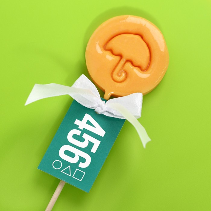 УЦЕНКА Леденец «456»: игра в кальмара (зонтик), вкус: перечная мята, 25 г.
УЦЕНКА Леденец «456»: игра в кальмара (зонтик), вкус: перечная мята, 25 г.