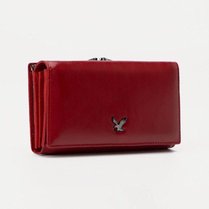 Кошелёк, 3 отдела, на магнитах, цвет красный
Кошелёк, 3 отдела, на магнитах, цвет красный