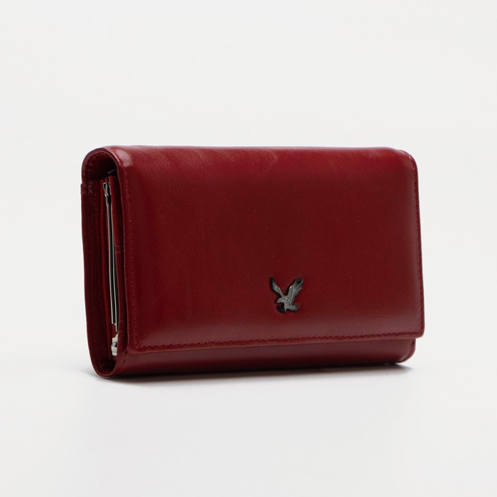 Кошелёк, 3 отдела, на магнитах, цвет красный
Кошелёк, 3 отдела, на магнитах, цвет красный