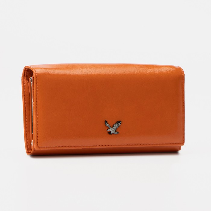 Кошелёк на магнитах, цвет оранжевый
Кошелёк на магнитах, цвет оранжевый