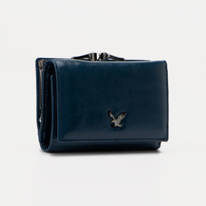 Кошелёк на магнитах, цвет синий
Кошелёк на магнитах, цвет синий