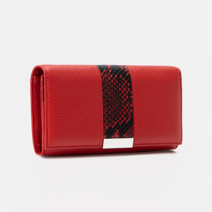 Кошелёк, 3 отдела, на магнитах, цвет красный
Кошелёк, 3 отдела, на магнитах, цвет красный