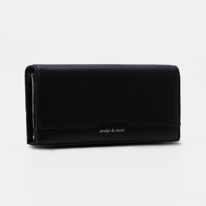 Кошелёк, 3 отдела, на магнитах, цвет чёрный
Кошелёк, 3 отдела, на магнитах, цвет чёрный