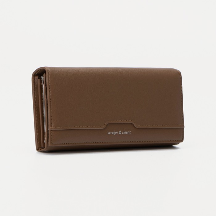 Кошелёк, 3 отдела, на магнитах, цвет коричневый
Кошелёк, 3 отдела, на магнитах, цвет коричневый