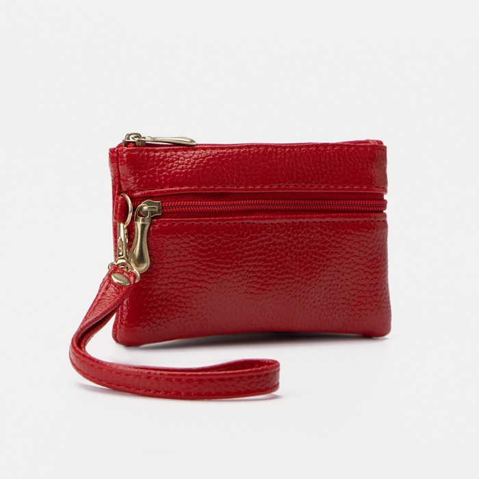 Ключница, длина 11,5 см, 2 отдела на молниях, цвет красный
Ключница, длина 11,5 см, 2 отдела на молниях, цвет красный