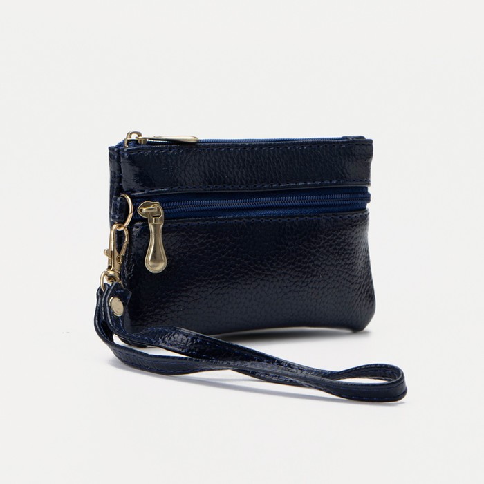 Ключница, длина 11,5 см, 2 отдела на молниях, цвет синий
Ключница, длина 11,5 см, 2 отдела на молниях, цвет синий
