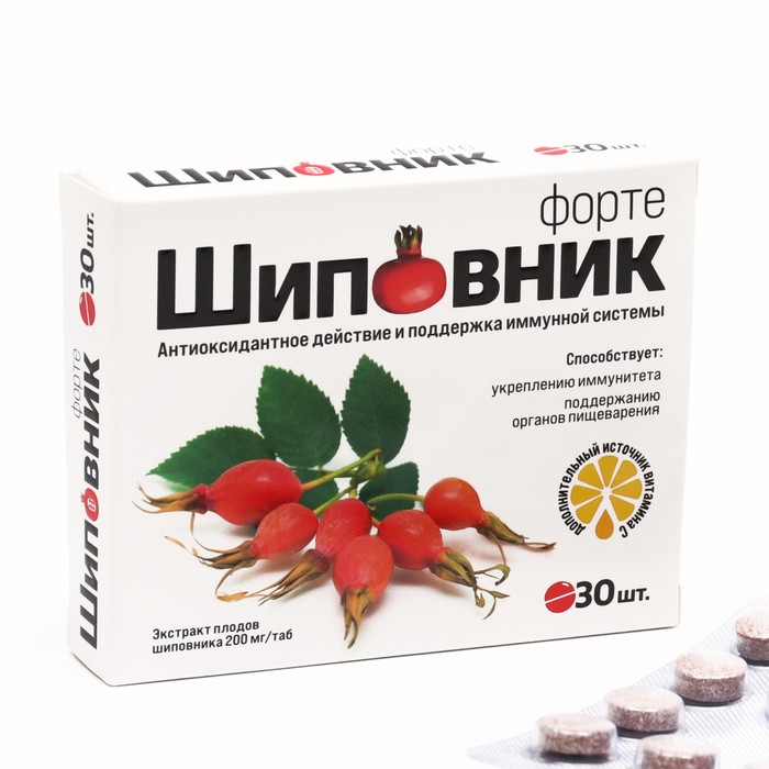 Шиповник форте, 30 таблеток по 580 мг
Шиповник форте, 30 таблеток по 580 мг