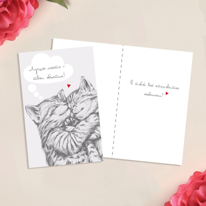 Открытка средняя «Объятия», 12 х 18 см
Открытка средняя «Объятия», 12 х 18 см