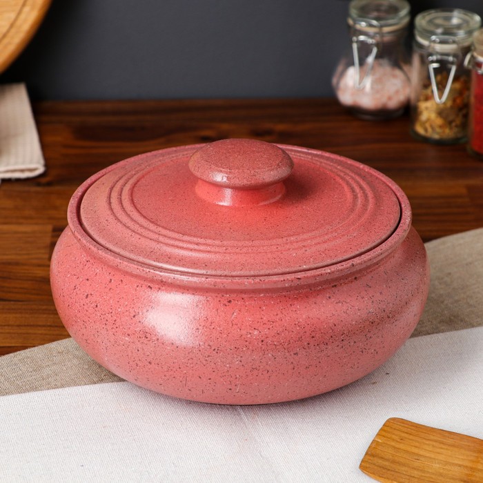 Горшок духовой "Гранит", розовый, 2 л 
Горшок духовой "Гранит", розовый, 2 л